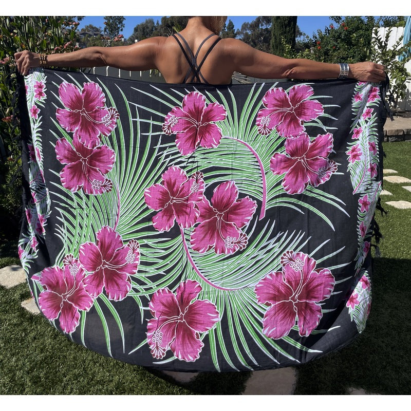 Hawaiian Magenta Flowers | Pareo