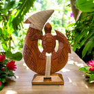 Hawaiian Fish Hook w/ Turtle on Stand