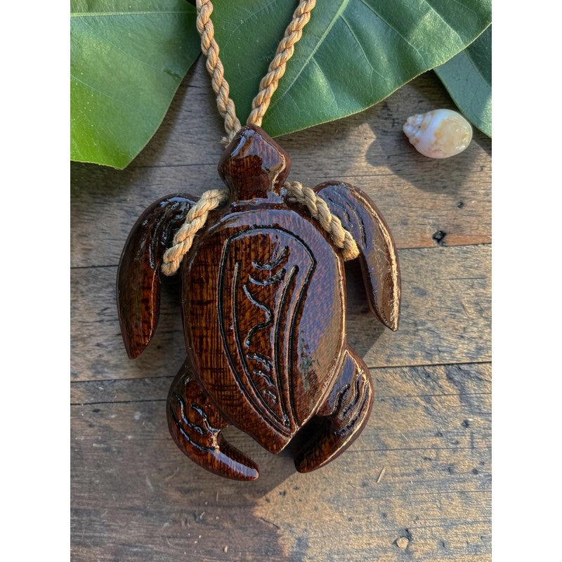 Koa Wood Honu w/ Engravings