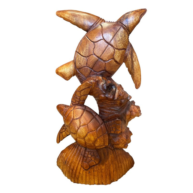 Standing Hawaiian Sea Turtle 16 " | Ocean Life Carving