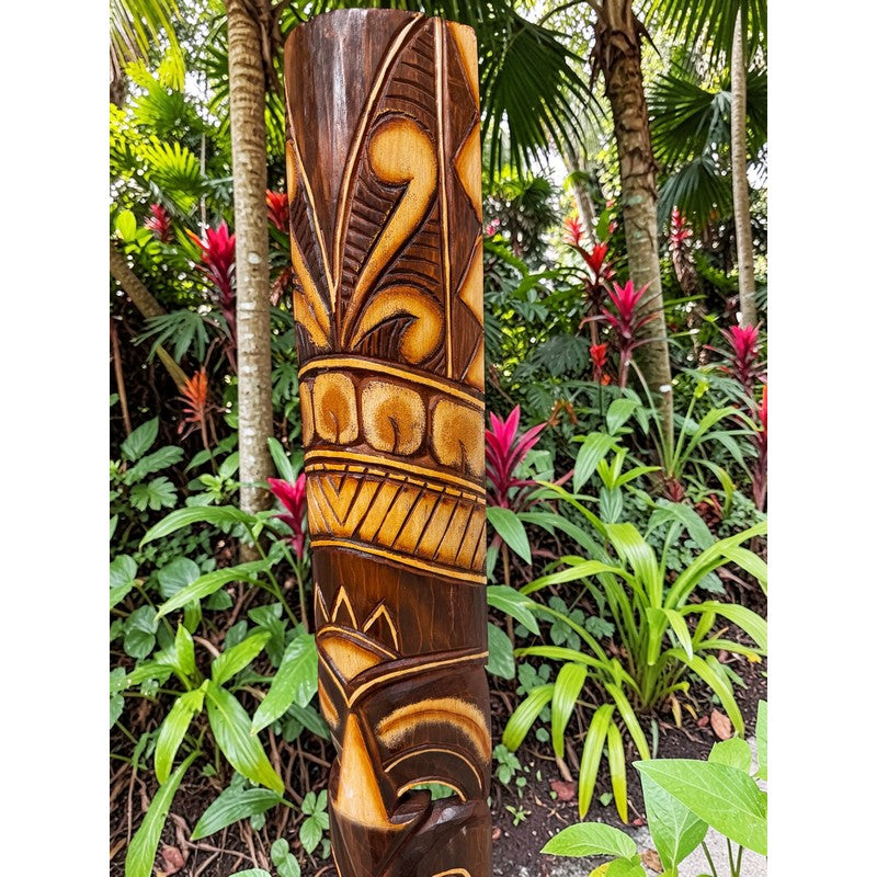 Polynesian Kahuna Hand-Carved Mask