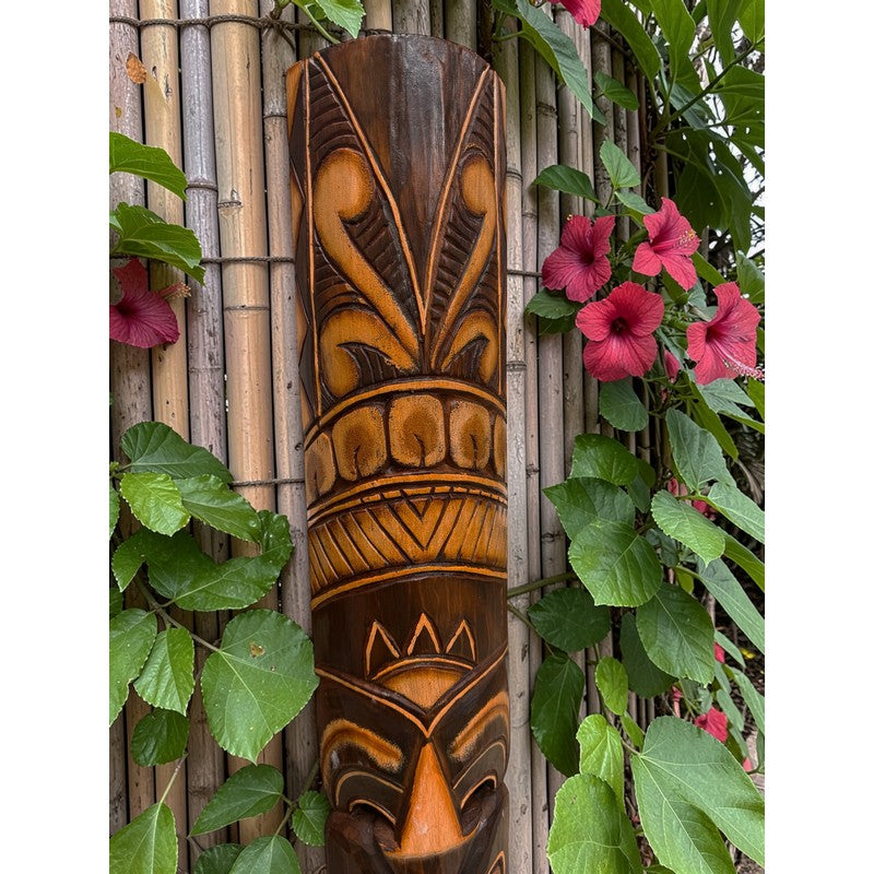 Polynesian Kahuna Hand-Carved Mask