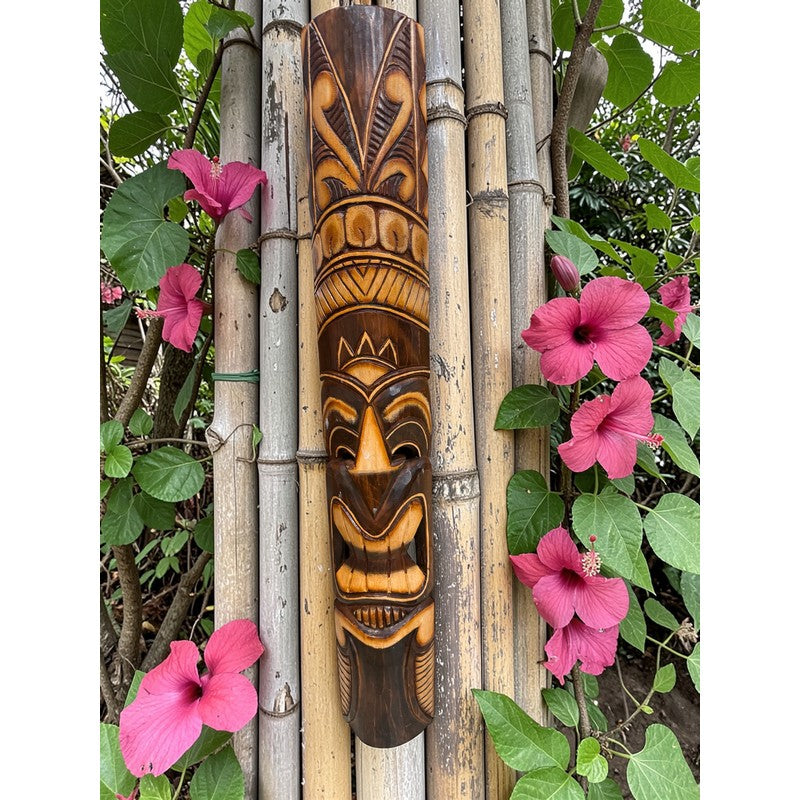 Polynesian Kahuna Hand-Carved Mask
