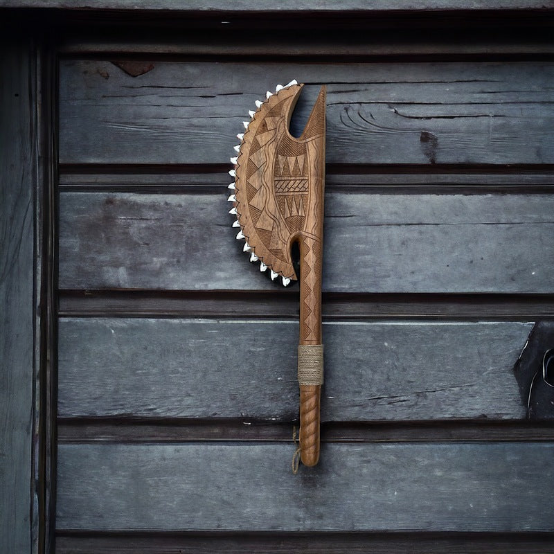 Ali'i Club with Polynesian Engravings | Hawaiian Heritage Replica