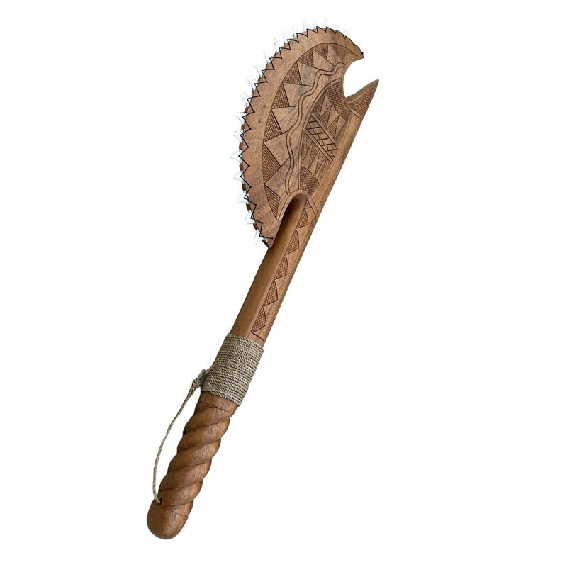 Ali'i Club with Polynesian Engravings | Hawaiian Heritage Replica