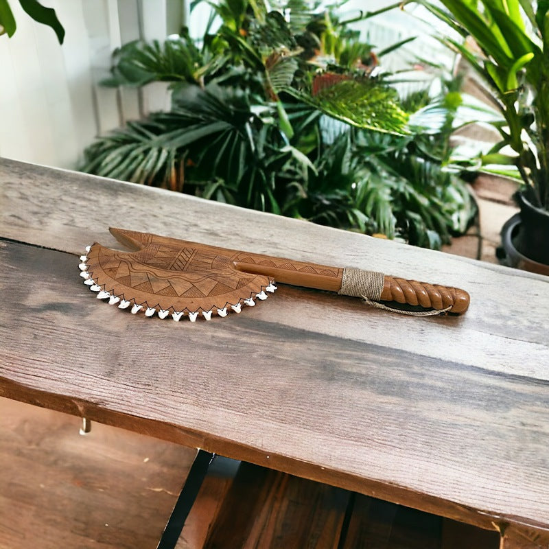 Ali'i Club with Polynesian Engravings | Hawaiian Heritage Replica