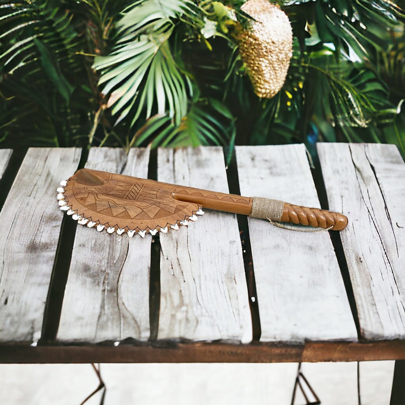 Ali'i Club with Polynesian Engravings | Hawaiian Heritage Replica