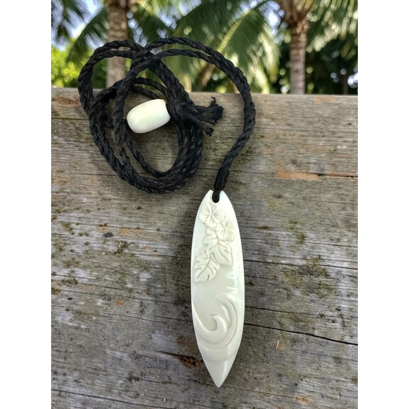 Surfboard with Engravings Necklace