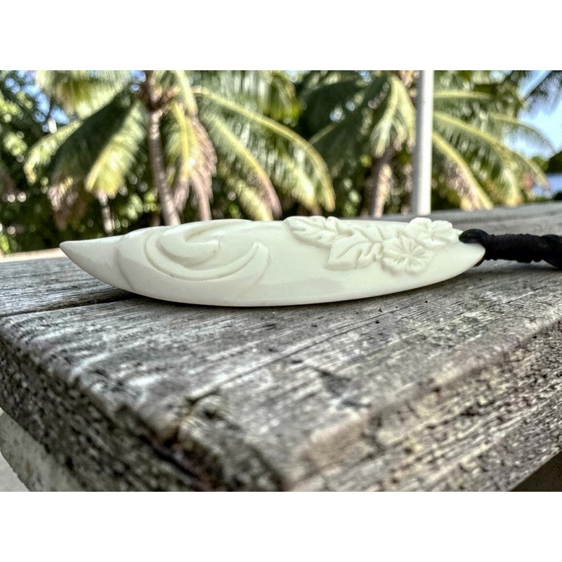 Surfboard with Engravings Necklace