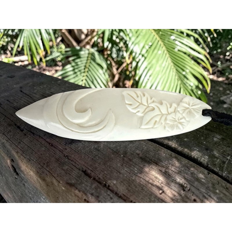 Surfboard with Engravings Necklace
