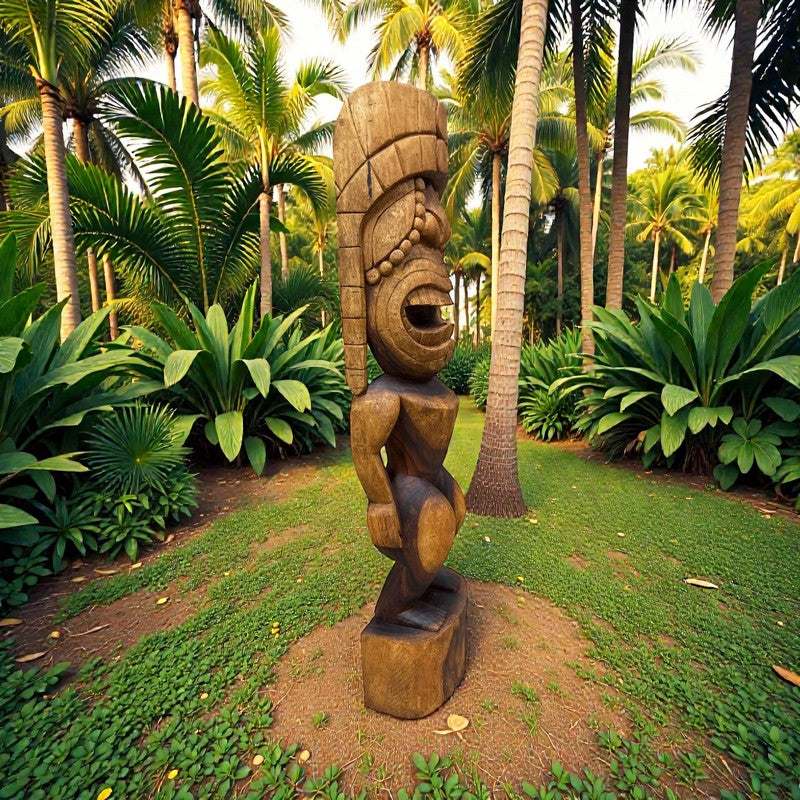 Kuka'ilimoku | Hawaii Museum Tiki 40" (Dark Oak)