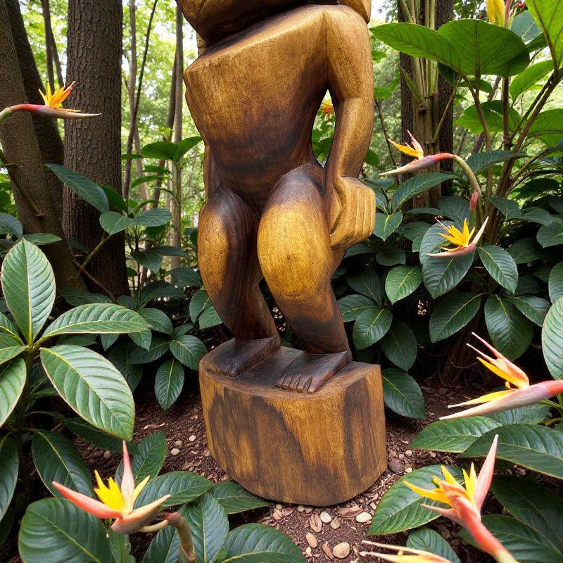 Kuka'ilimoku | Hawaii Museum Tiki 40" (Dark Oak)