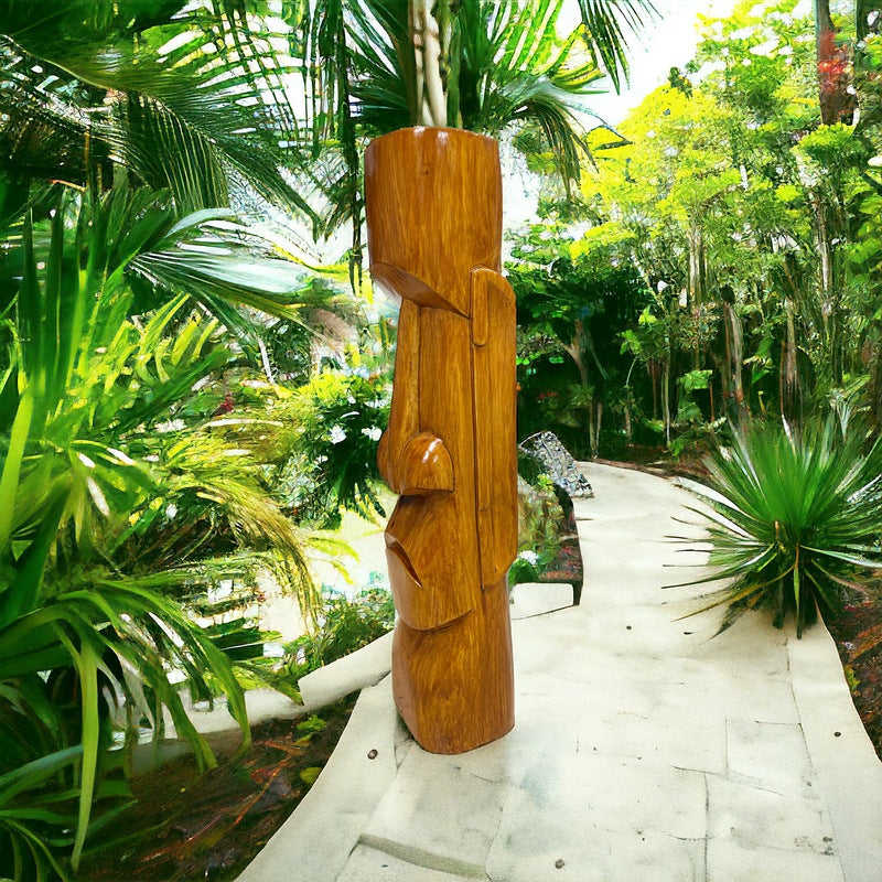 Moai | Easter Island Tiki 20" (Dark Oak)