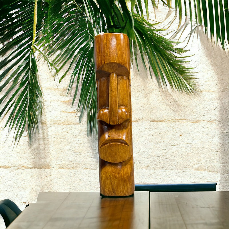 Moai | Easter Island Tiki 20" (Dark Oak)