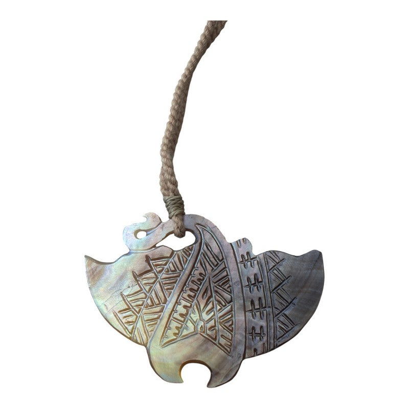 Mother of Pearl Manta Ray Necklace