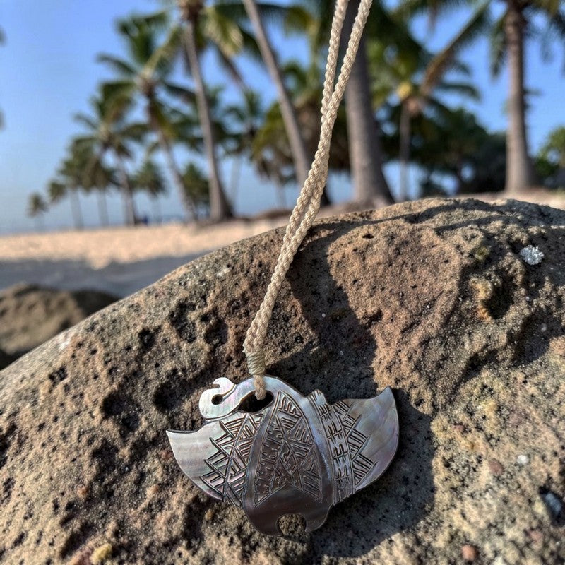 Mother of Pearl Manta Ray Necklace