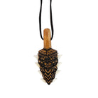 Leiomano Koa Wood Engraved Necklace