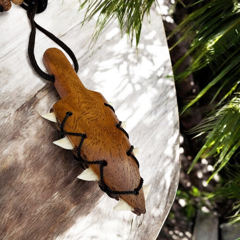Leiomano Koa Wood Necklace