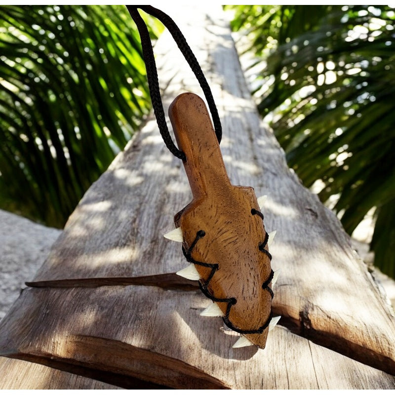Leiomano Koa Wood Necklace