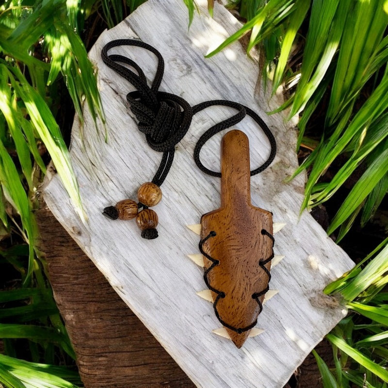 Leiomano Koa Wood Necklace