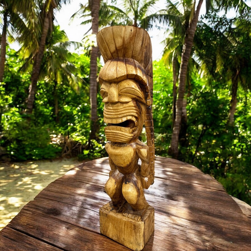 Kanaloa Tiki | Hawaii Museum Replica 32" Natural