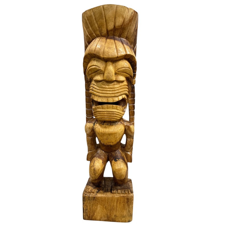 Kanaloa Tiki | Hawaii Museum Replica 32" Natural
