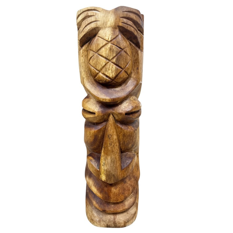 Ho'okipa Hawaiian Totem | Natural Wood 20"