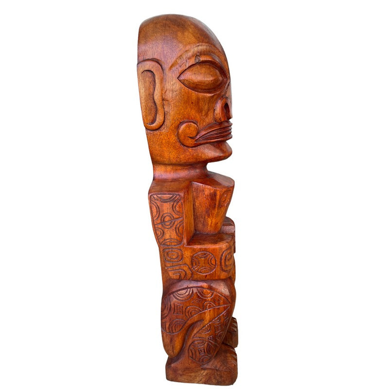 Tahitian Tiki Idol | Stained 20"