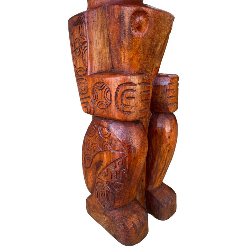 Tahitian Tiki Idol | Stained 20"