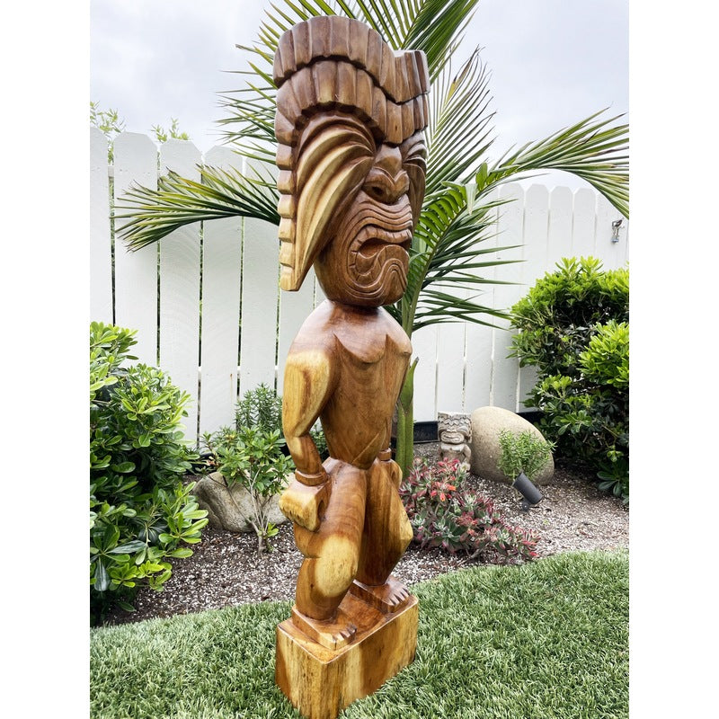 Ku | Traditional Hawaiian Tiki  40"