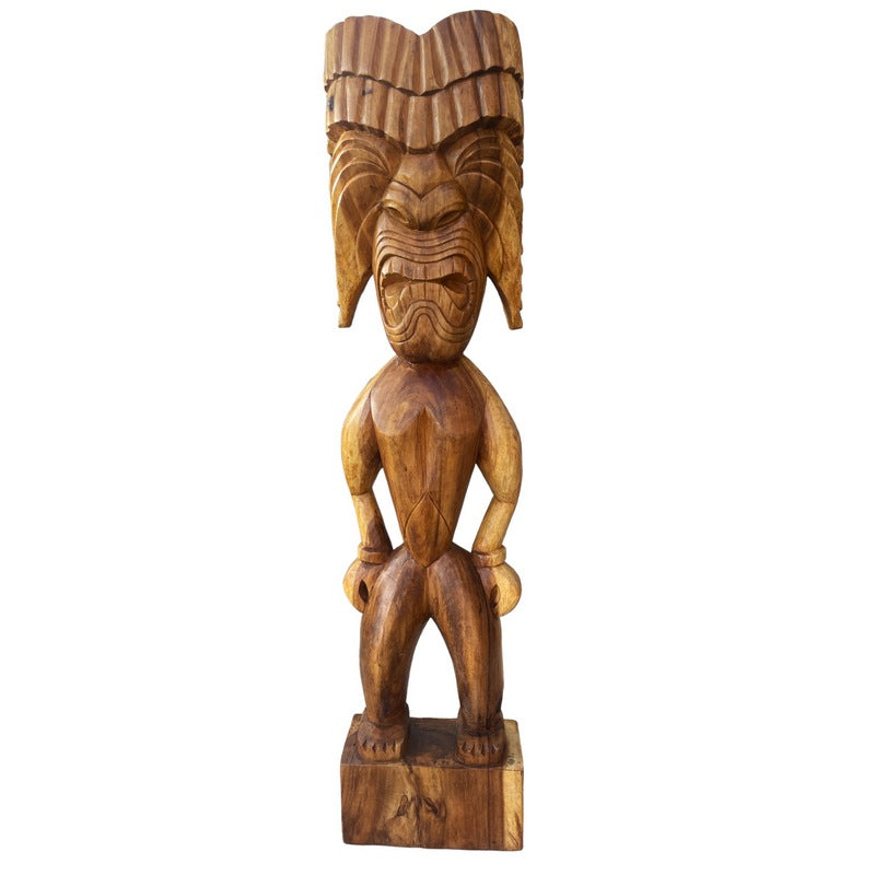 Ku | Traditional Hawaiian Tiki  40"