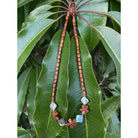 Koa Plumeria with Abalone Shell Necklace