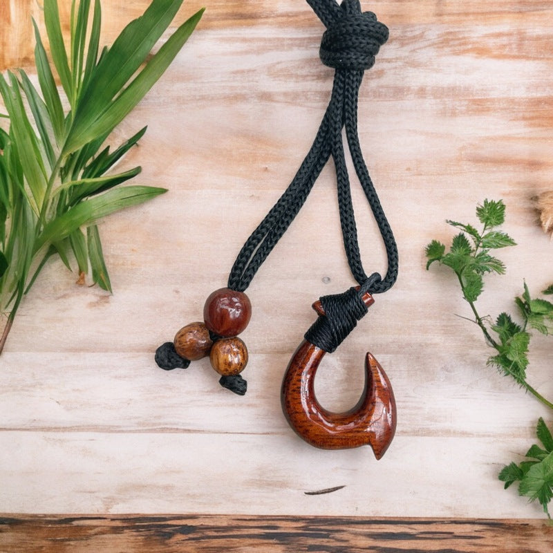 Hawaiian Koa Makau | Fish Hook (Small)