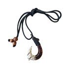 Hawaiian Koa and Bone Makau with Engravings