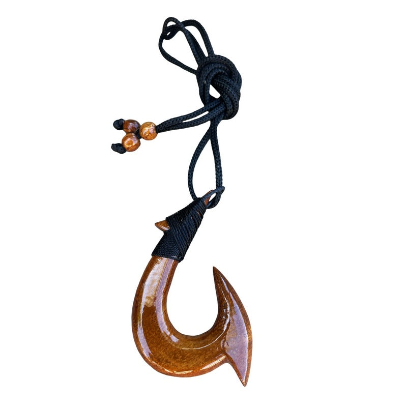 Hawaiian Koa Makau | Large Fish Hook