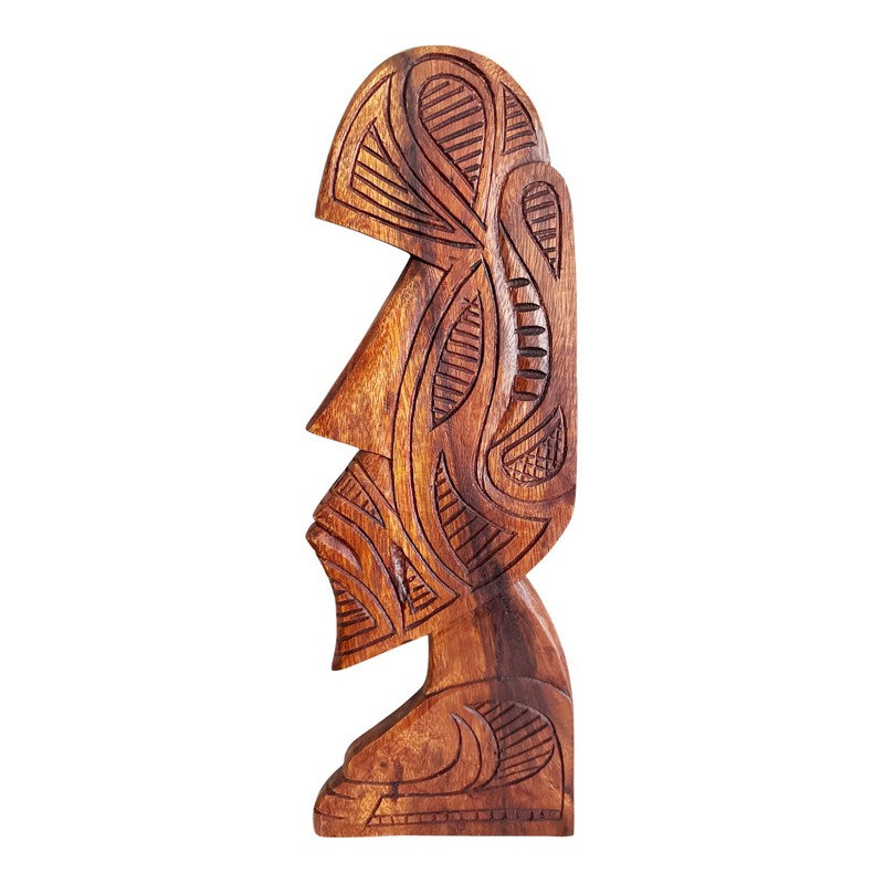 Polynesian Carved Wall Plaque 16"