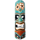 Tiki Mask with Plumeria Flowers | Polynesian Mask 20"
