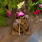 Acacia Wood Hibiscus Condiment Set