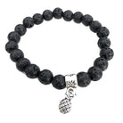 8mm Pineapple Lava Rock Bracelet - Makana Hut