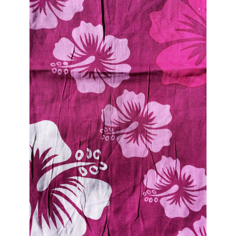 Beach Cover-Up | Hawaiian Hibiscus Flowers MAGENTA