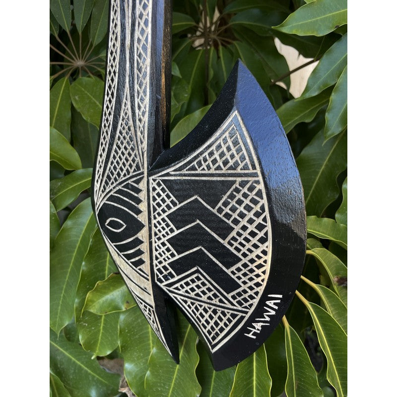 Hawaiian Axe Club Black | Polynesian Replica