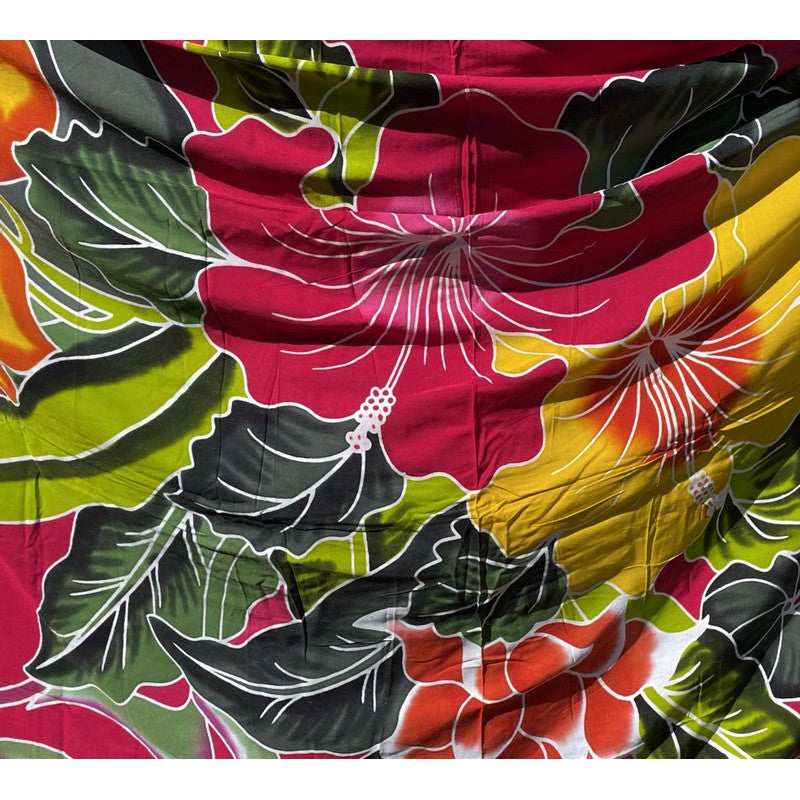 Hawaiian Flowers | Hand Painted Pareo