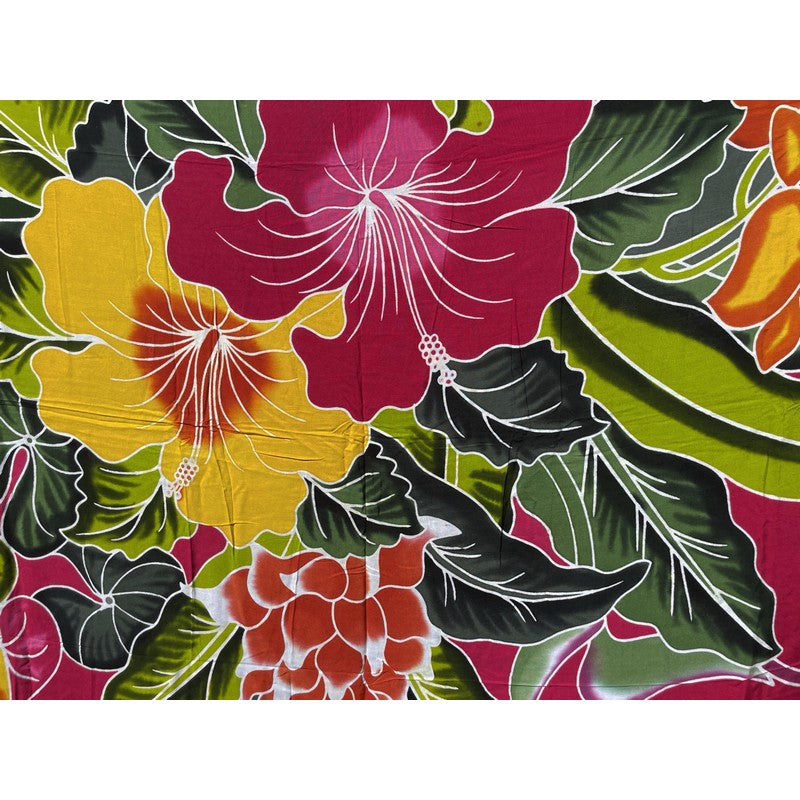 Hawaiian Flowers | Hand Painted Pareo