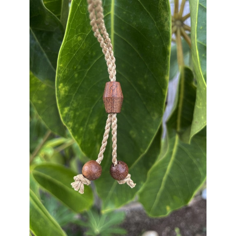 Koa Wood Twist Necklace