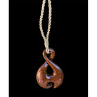 Koa Wood Twist Necklace