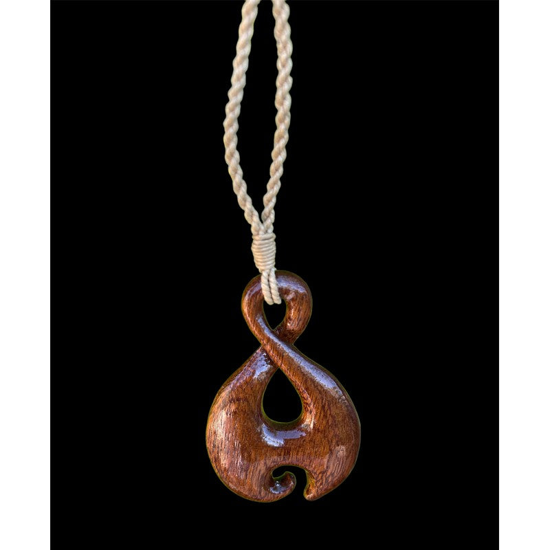 Koa Wood Twist Necklace