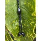 Black Jade Fish Hook Necklace