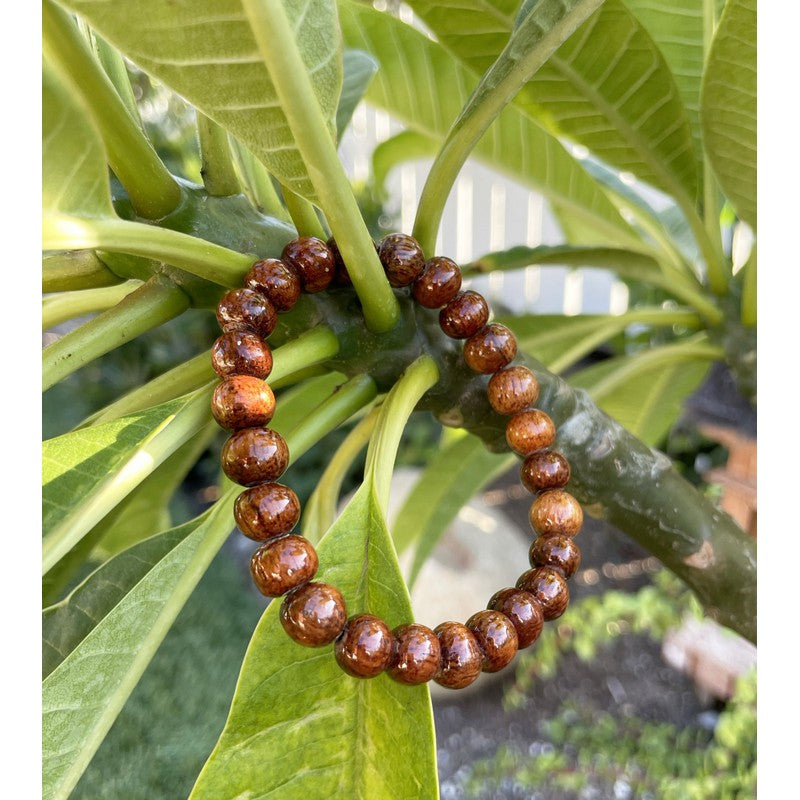 Koa Wood Bead Bracelet 8mm