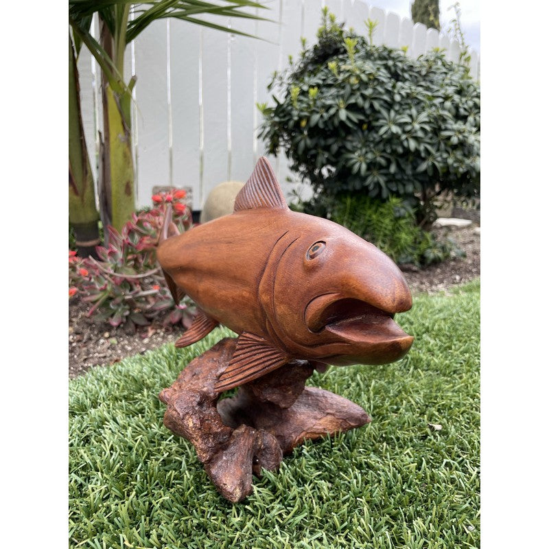 Fish Carving on Stand 20"