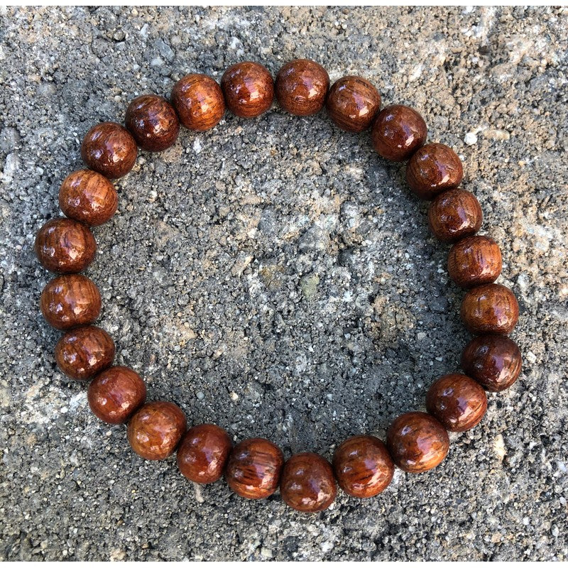 Koa Wood Bead Bracelet 8mm - Makana Hut